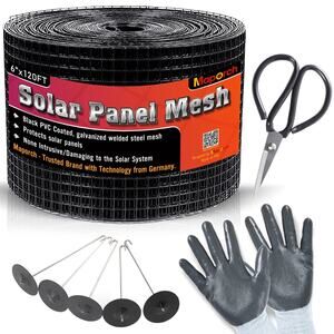 New MaPorch 6"x120FT PVC Coated Galvanized Solar Panel Bird Proofing Mesh